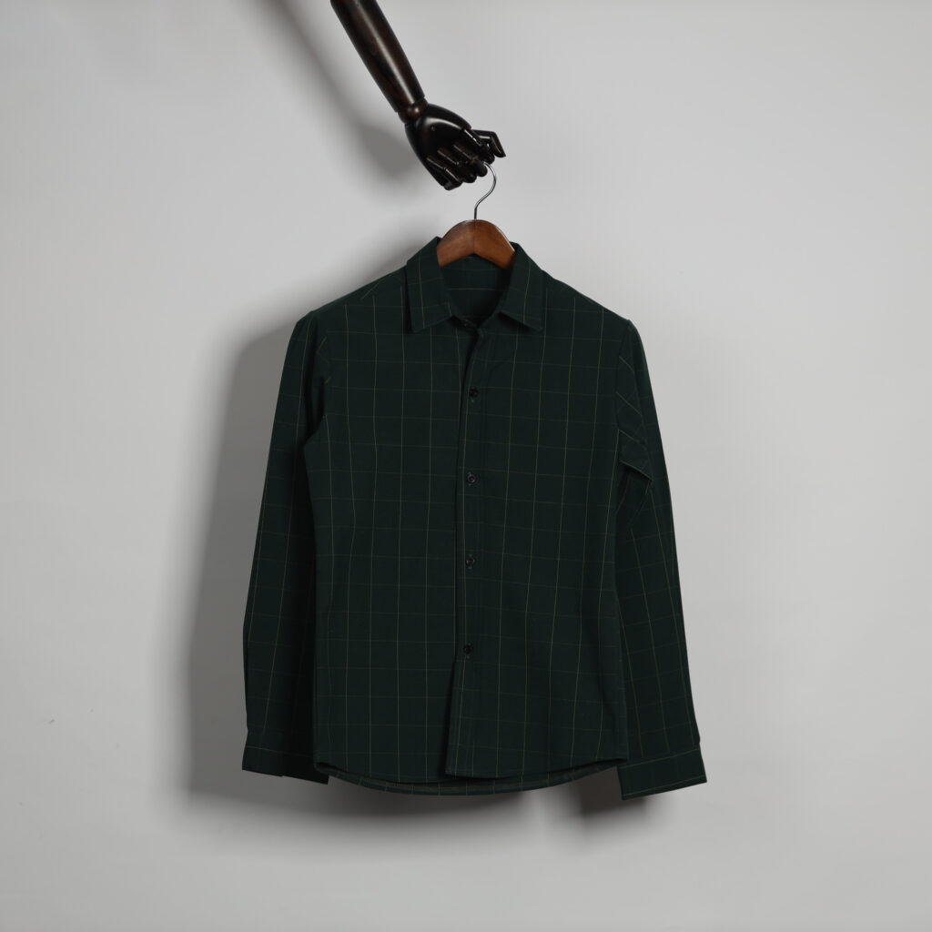 Stripped Green Shirt (M)