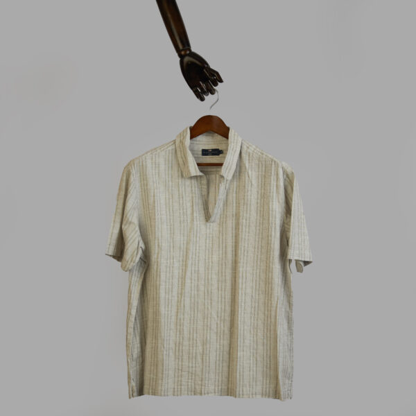M & S Stripe Shirt(2XL)
