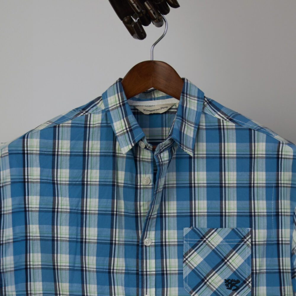 Kangaroo poo Madras Shirt(L)