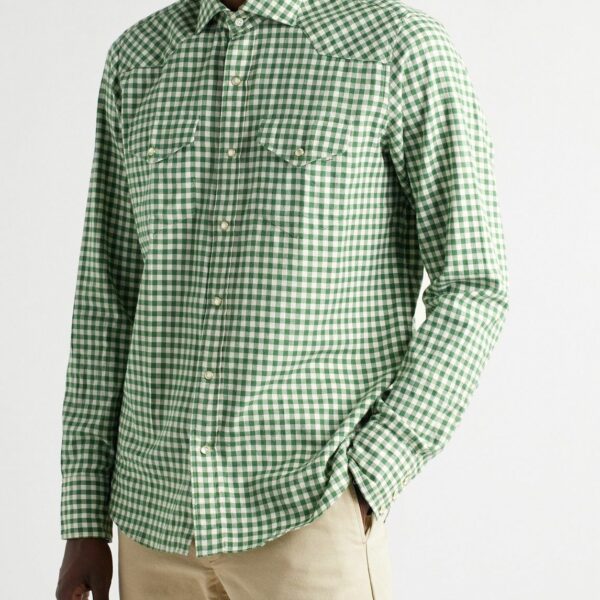 Wool Worths Gingham Shirt(L)