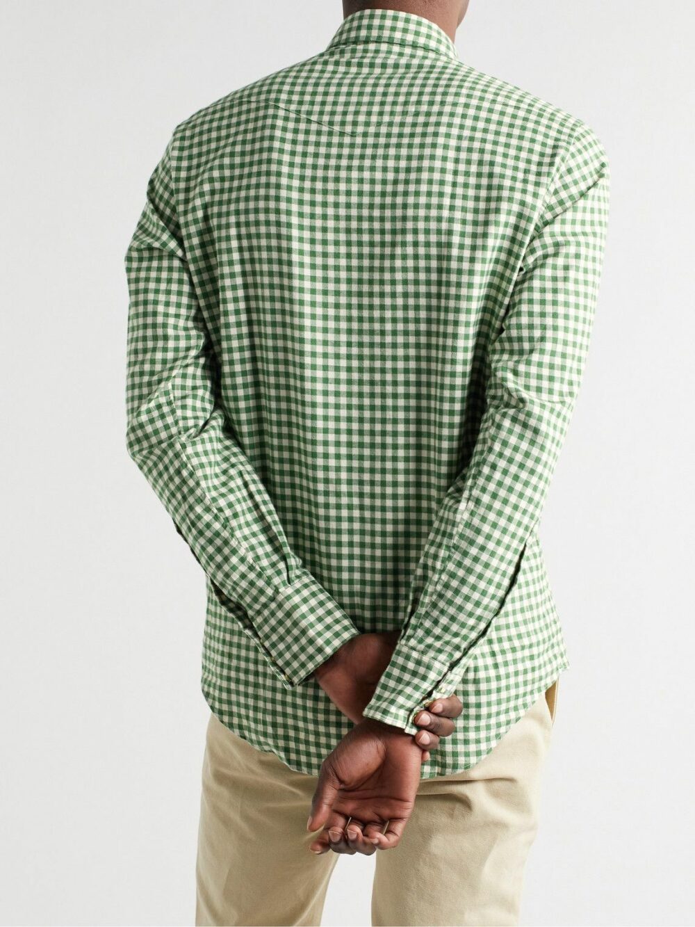 Wool Worths Gingham Shirt(L)