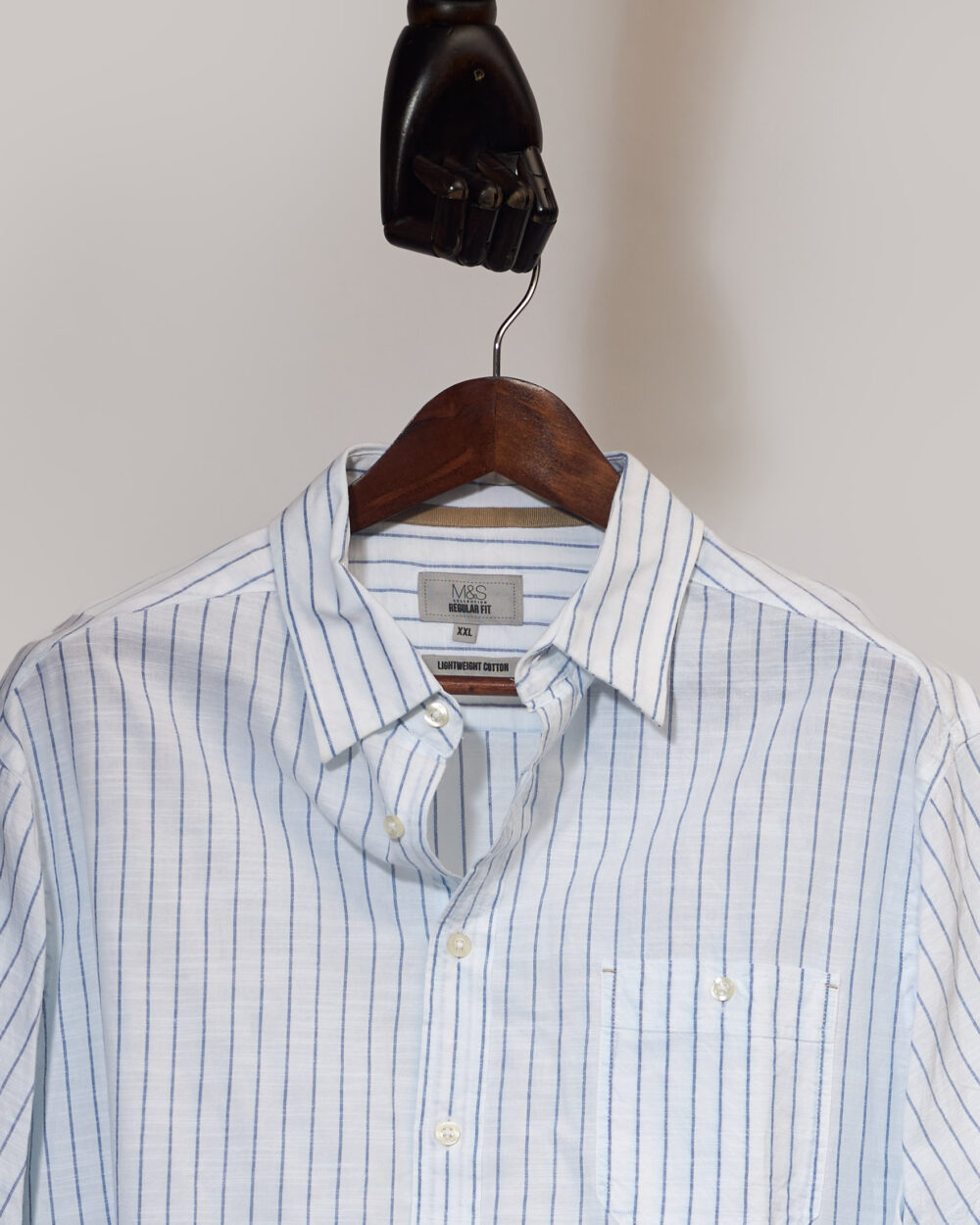 M&S Pencil-Stripe Shirt(3XL)