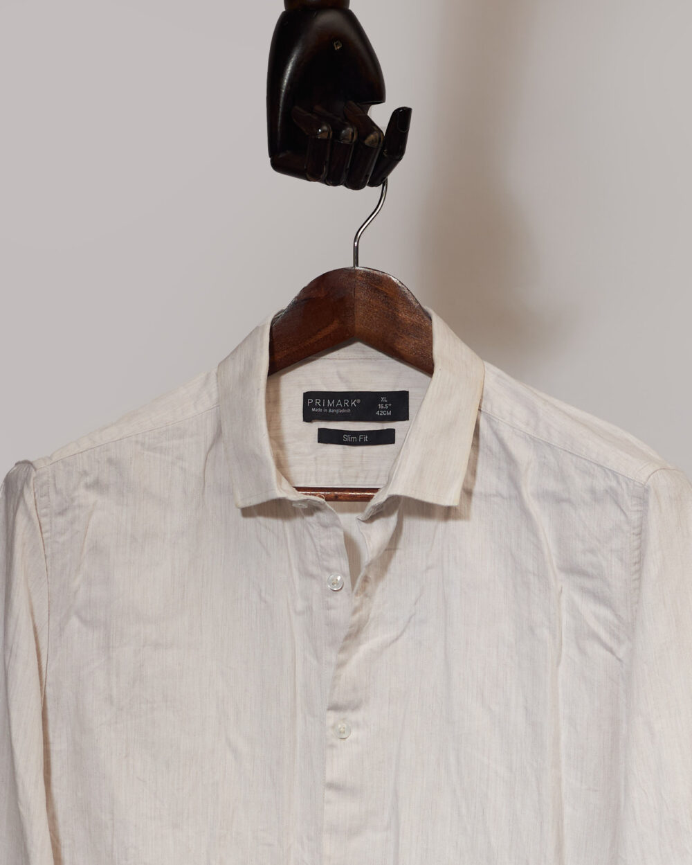 Primark Ivory Woolen Shirt(XL)