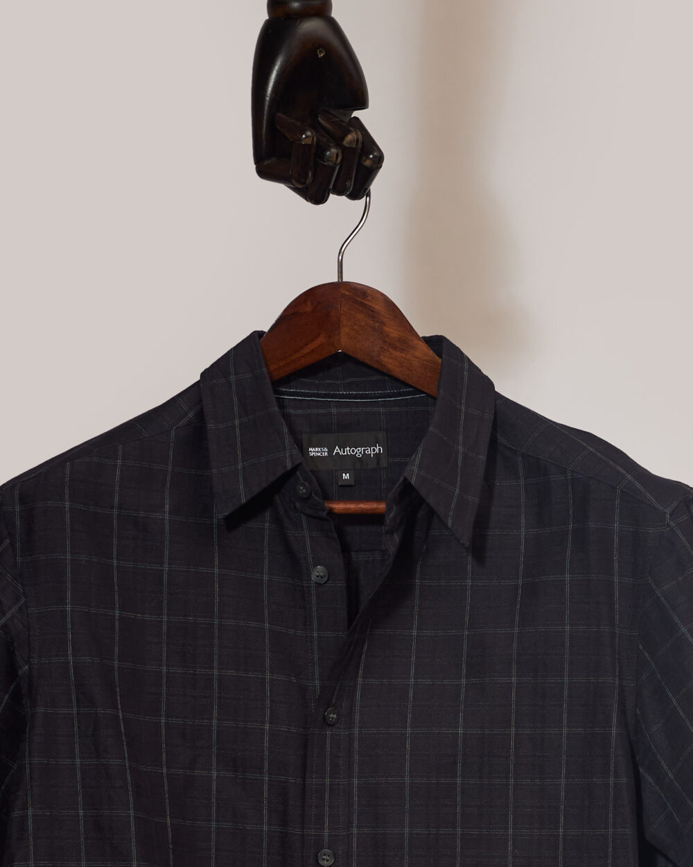 Marks & Spencer Window-Pane Shirt(XL)