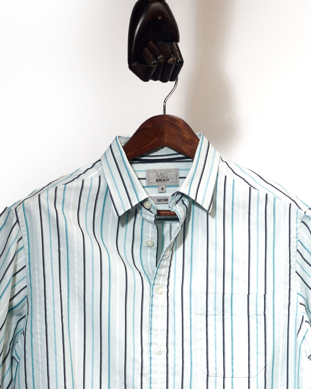 M&S Pencil Stripe Patterned Shirt (2XL)