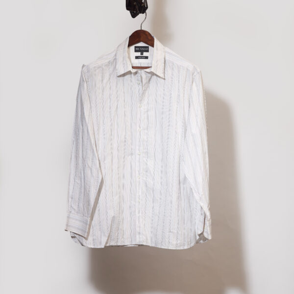 Marks & Spencer Autograph-Candy Striped Pure-Cotton Shirt (2XL)