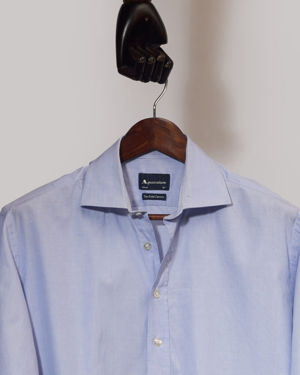 Aquascutum Two Fold cufflink Shirt(XL)
