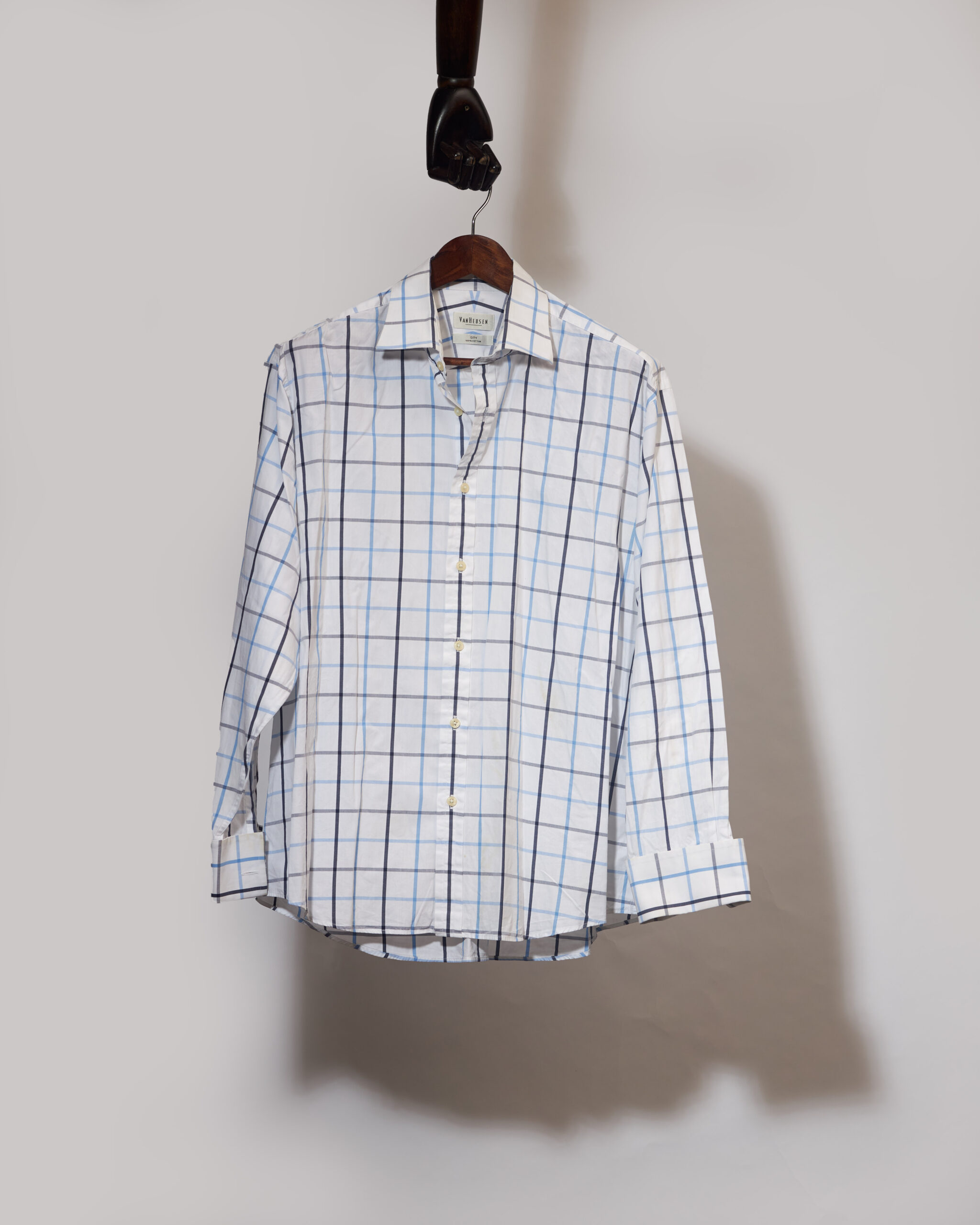53 Vanheusen Window Pane Patterned Shirt Size 3XL Chest 53 Sleeves 24.5 Price N9,150 (1)
