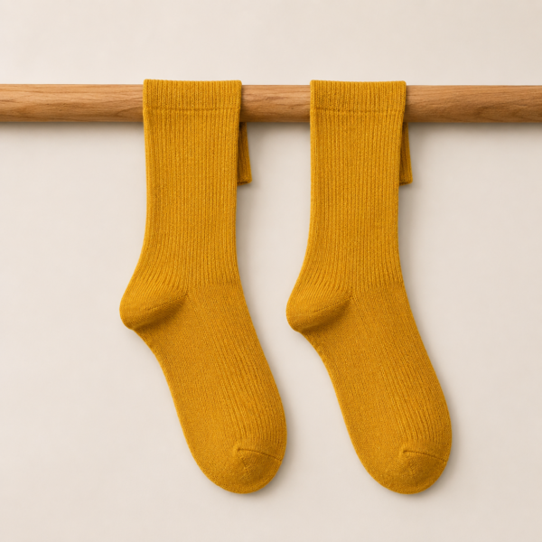 Autumn Spring Socks-Yellow