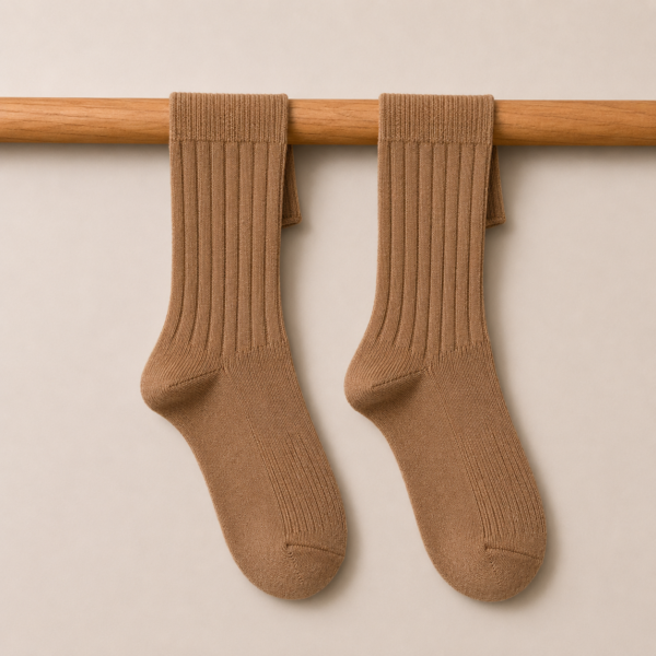 Mid Calf Socks - Caramel