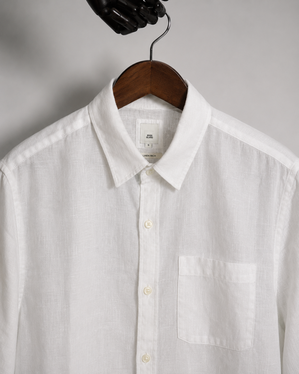 River Island Short Sleeve Shirt - Linen