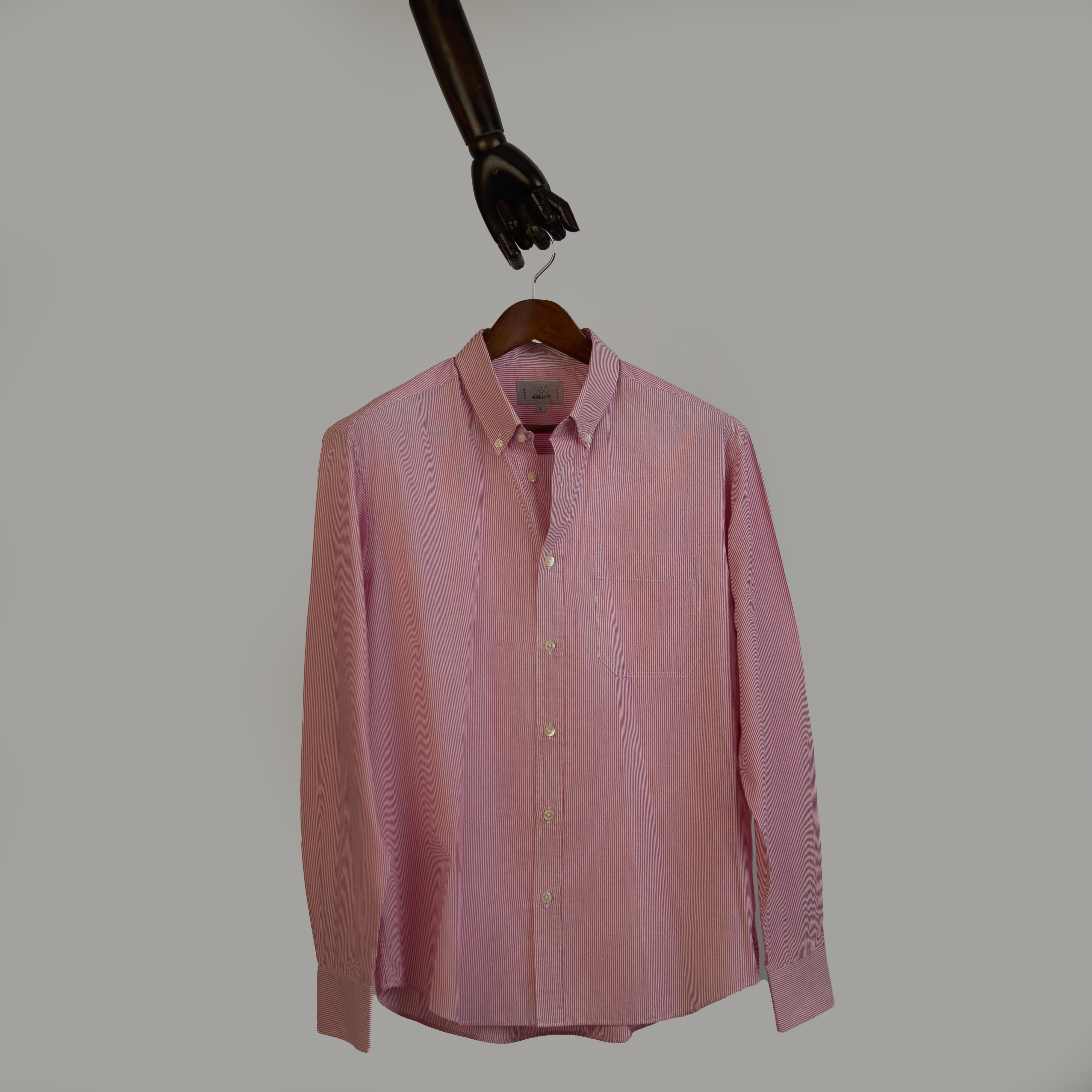 Marks and Spencer Striped Shirt(XL)