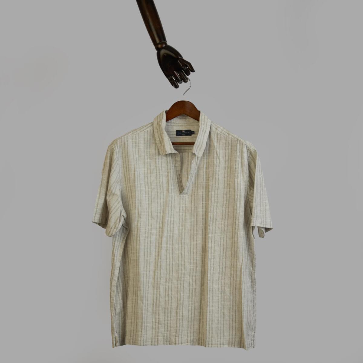 M & S Stripe Shirt(2XL)