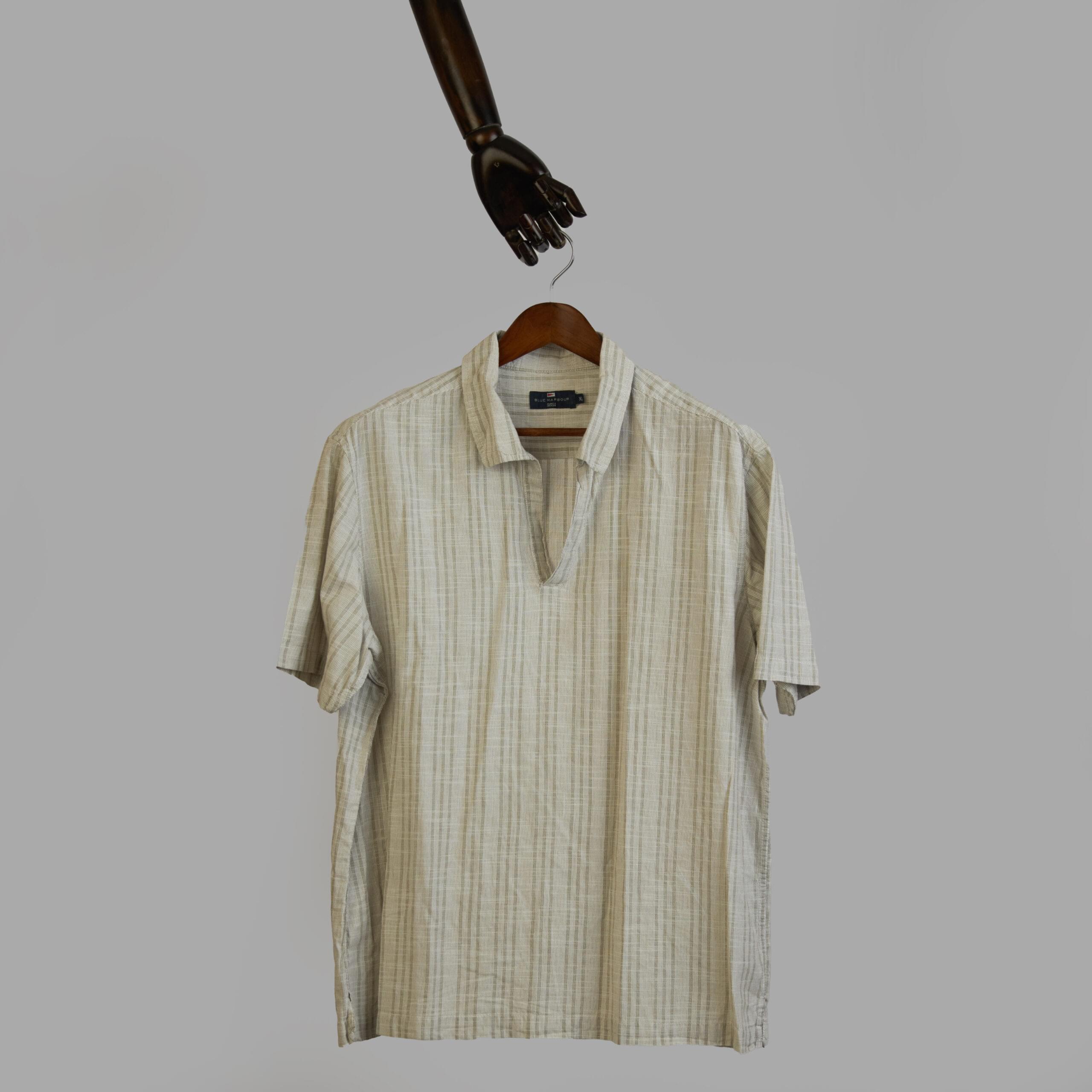 M & S Stripe Shirt(2XL)