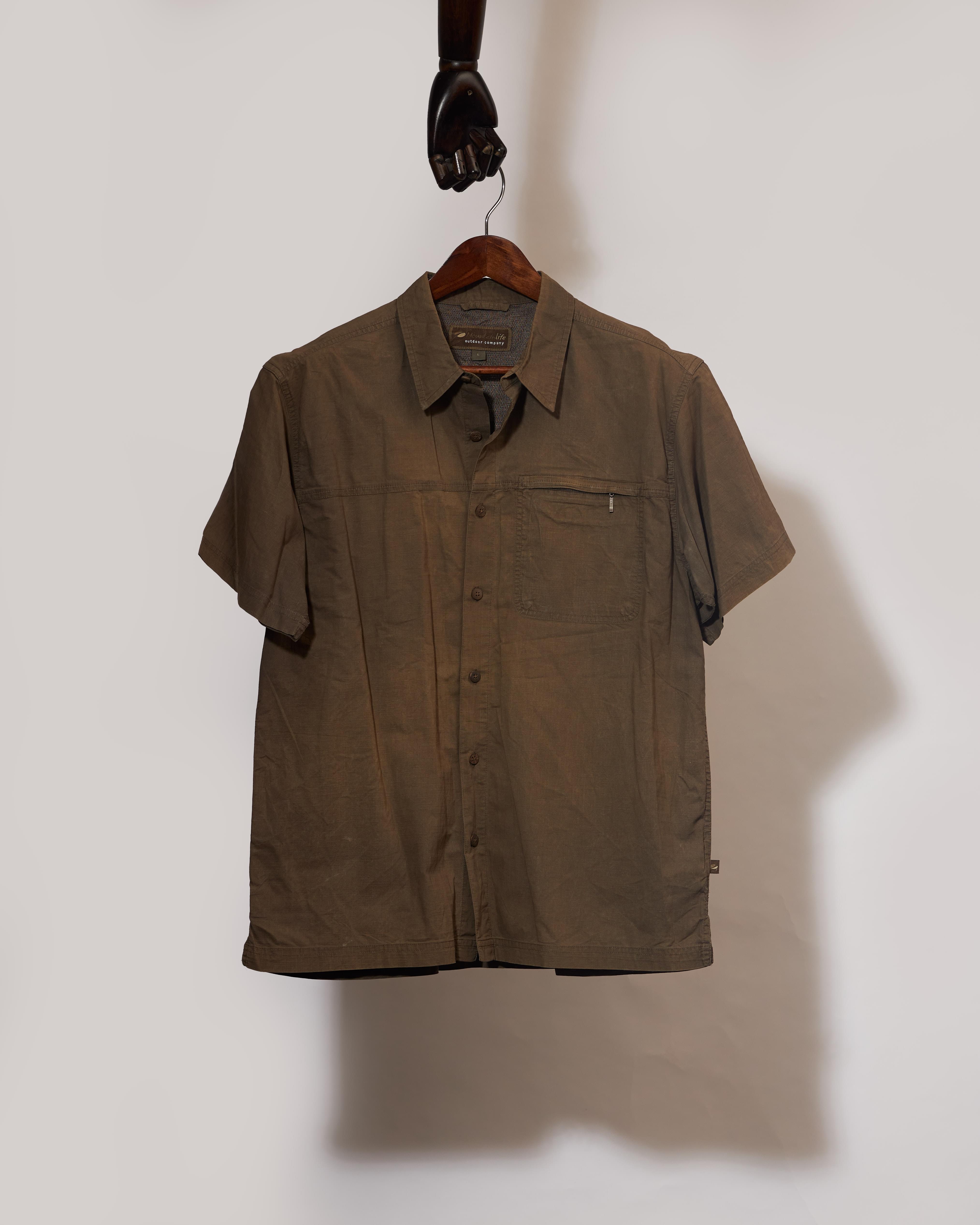Mountain Life Plain Colored Shirt(XL)