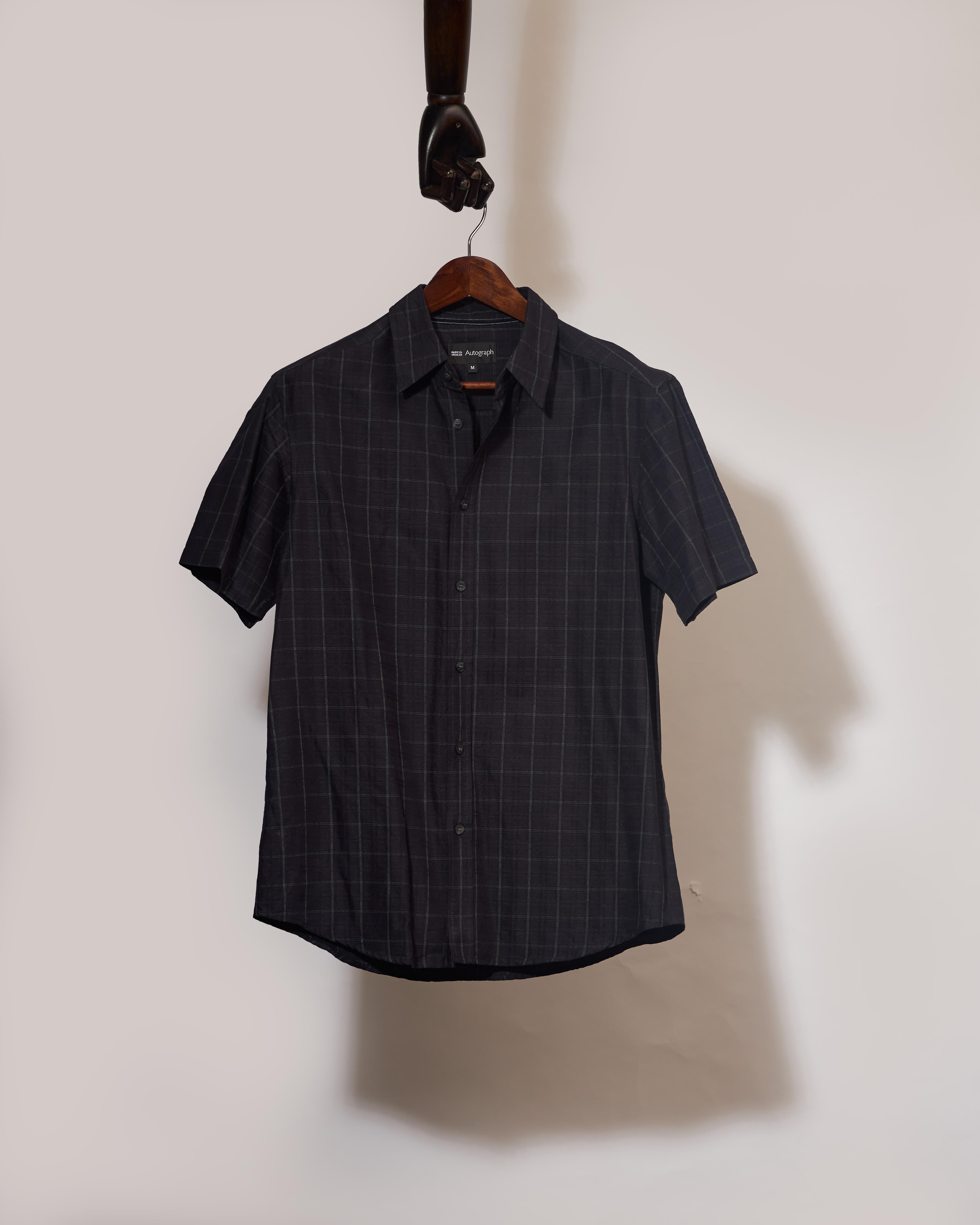 Marks & Spencer Window-Pane Shirt(XL)