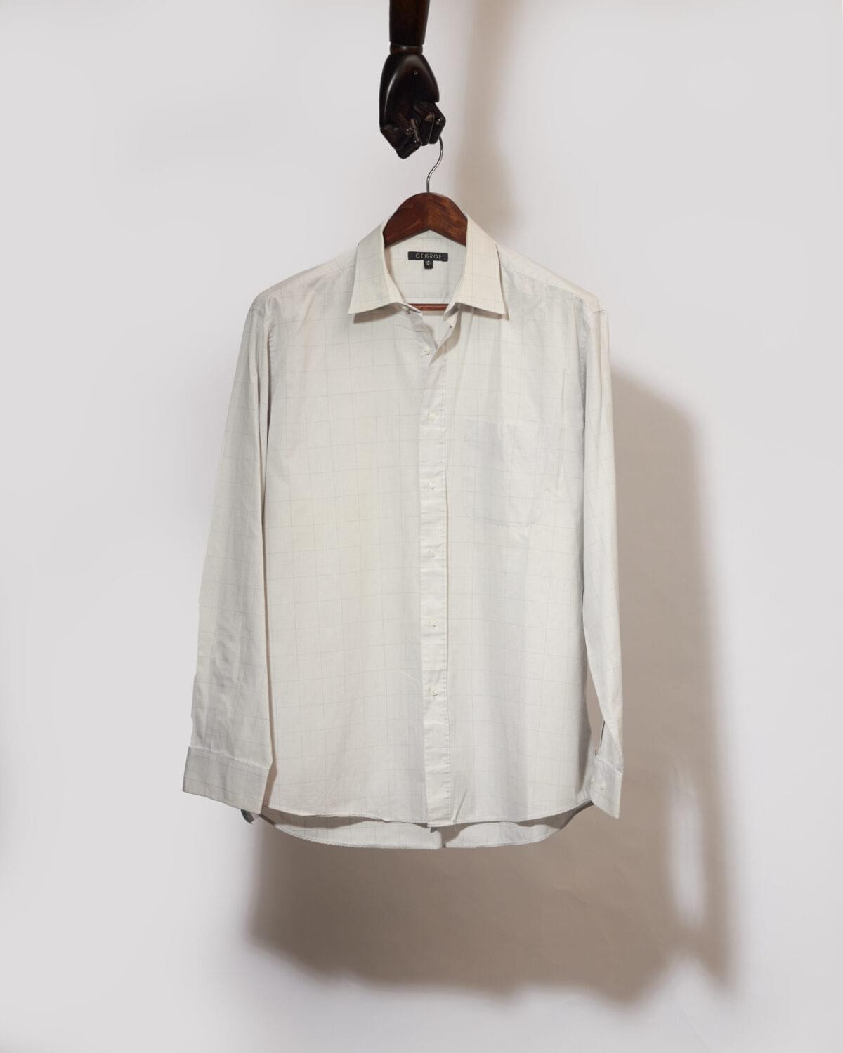 George Windowpane Shirt(2XL)