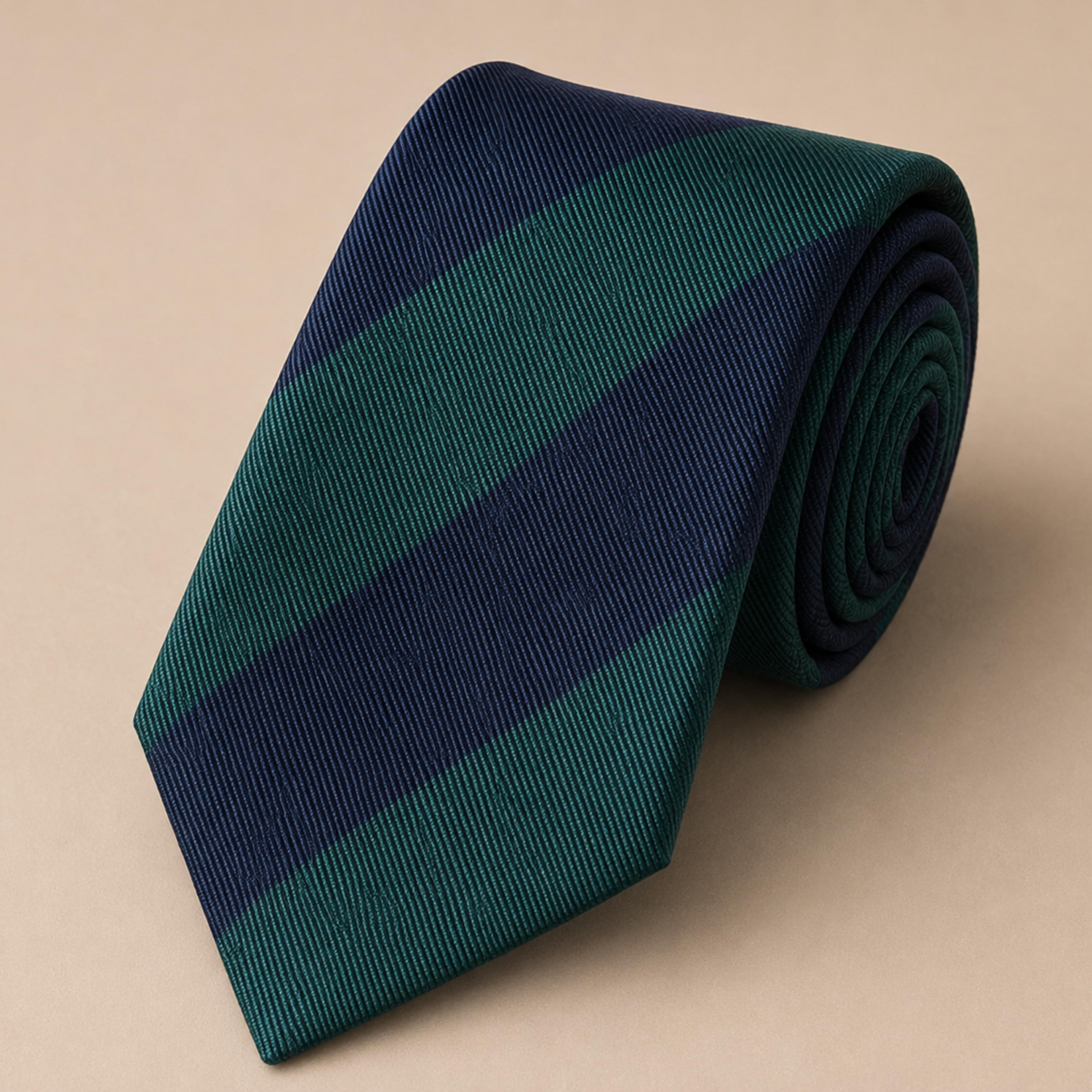 Teal Striped Tie