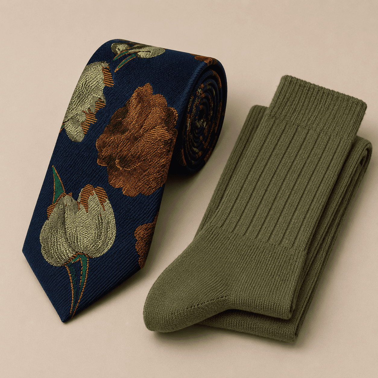 Tulip Jacquard Tie Set - 1